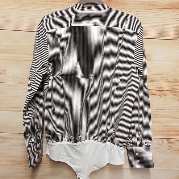 J.crew Stretch Tailored Perfect Bodysuit in Stripe - Picture 4 of 6